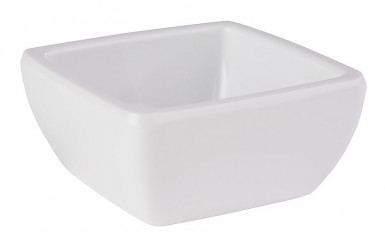 Miska PURE 6,5 x 6,5 cm, výška: 3 cm, 0,05 l melamín farba biela