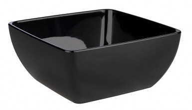 Miska PURE 32 x 32 cm, výška: 14 cm, 8 l melamín farba čierna