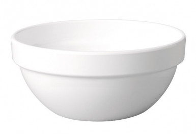 Miska CASUAL MA x I Ø 12 cm, výška: 5,5 cm, 0,25 l melamín farba biela