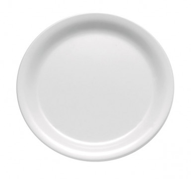 Tanier CASUAL okrúhly Ø 22,5 cm, výška: 2,5 cm melamín farba biela