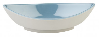 Miska/lodička MINI 14x6,5cm, výška:4cm, 0,1lt melamín, vnútro: farba modrá, lesklý