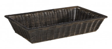 Kôš GN 1/1 SUPERSTRONG 53 x 32,5 cm, výška: 10 cm polypropylén, farba čierna/hnedá