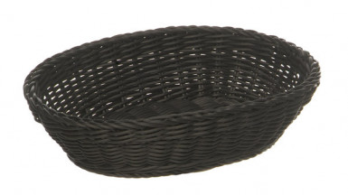 Kôš PROFI LINE ovál 25 x 19 cm, výška: 6,5 cm polypropylén, farba čierna