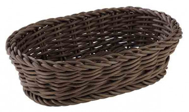 Kôš PROFI LINE ovál 19 x 12 cm, výška: 6 cm polypropylén, farba hnedá