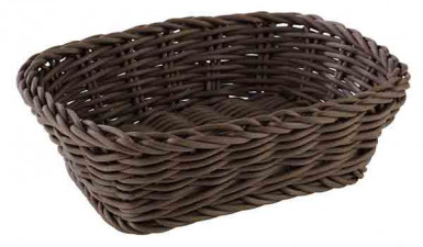 Kôš PROFI LINE hranatý 19 x 13 cm, výška: 6 cm polypropylén, farba hnedá