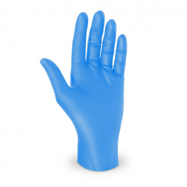 Rukavice nitrilové modré, nepúdrované (veľkosť XL) [100 ks]