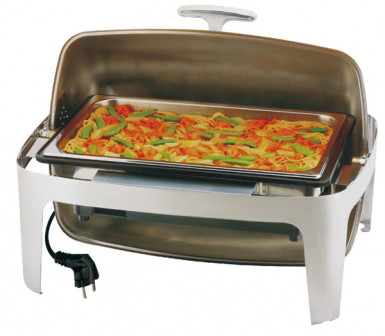 Chafing Dish rolovací ELITE 67x47cm, výška:45cm, 11lt nerez/PP