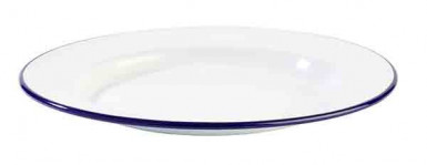 Tanier plytký ENAMELWARE Ø24cm, výška:2cm smaltovaný oceľový plech