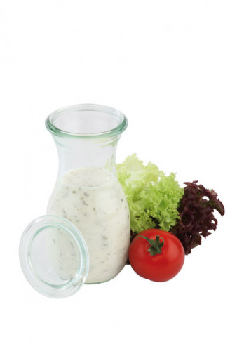 Fľaša WECK+vrchnák set 6 ks Ø 6 cm, 0,25 l, výška: 14,5 cm sklo