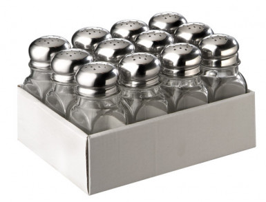 Sypátko 13 diery 12 ks je 4 x 4 cm, výška: 10 cm, 0,07 l nádoba sklo