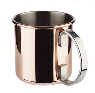 Hrnček MOSCOW MULE Ø9cm, výška:9cm, 0,45lt nerez, medený-look