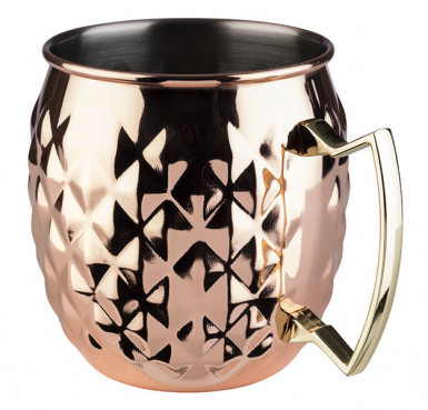 Hrnček MOSCOW MULE Ø9,5cm, výška:10cm, 0,5lt nerez, medený-look