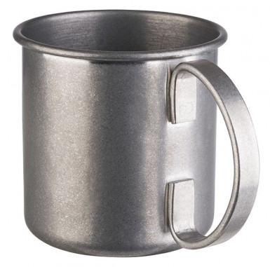 Hrnček MOSCOW MULE Ø9cm, výška:9cm, 0,45lt nerez, antik-nerez-look