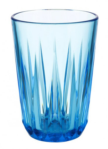 Pohár CRYSTAL Ø 7 cm, výška: 9,5 cm, 0,15 l Tritan, farba modrá