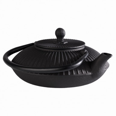 Konvica čaj ASIA so sitkom 19,5 x 18 cm, výška: 15 cm, 0,8 l čierna vyrobené zliatiny, vo vnútri smaltovaná, udržiava čaj po dlhú dobu v teple, žiadna horkosť, farba čierna