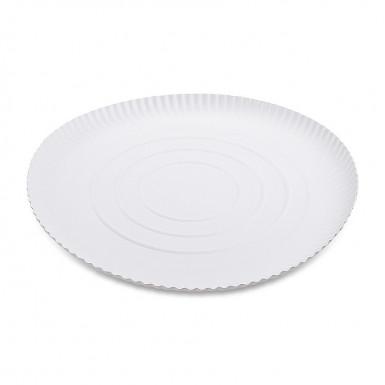 Papierový tanier hlboký biely Ø34cm [50 ks]