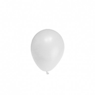 Nafukovací balónik, biely, `M` [10 ks]