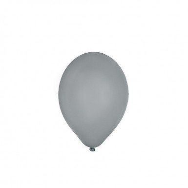 Nafukovací balónik strieborný Ø25cm `M` [100 ks]