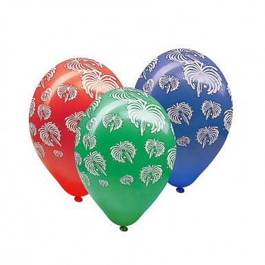 Nafukovací balónik Ohňostroj farebný mix Ø30cm `L` [100 ks]