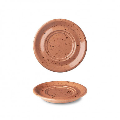 Podšálka LIFESTYLE TERRACOTTA 16,8 cm s dvojitým zrkadlom, farba tehlová