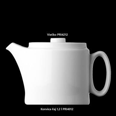 Konvica PRINCIP 1,25 l čaj, farba biela