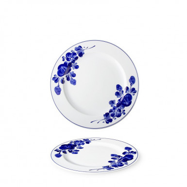 Tanier INDIGO FLORA 19,9 cm plytký modrý dekor X8852