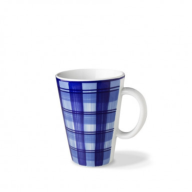 Hrnček INDIGO CANVAS 0,27 lt, farba modrá dekor X8857