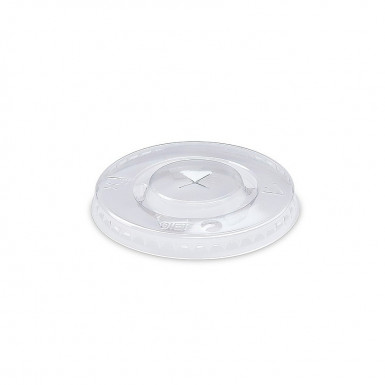 Viečko (rPET) s krížovým otvorom pre pohár Ø90mm [100 ks]