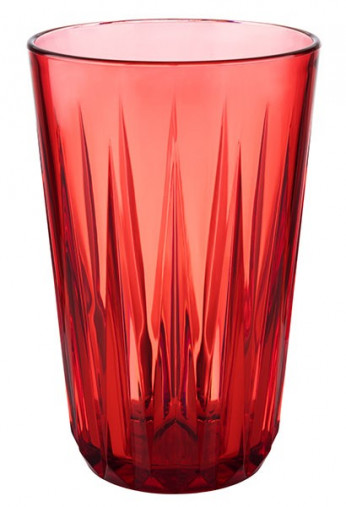 Pohár CRYSTAL Ø 8 cm, výška: 12,5 cm, 0,3 l Tritan farba červená