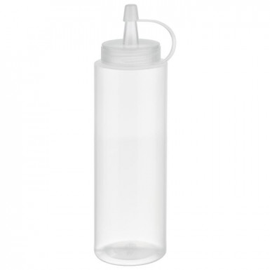 Fľaša-dávkovač-biberon 6 ks Ø 5 cm, výška: 18 cm, 260 ml, polyetylén priesvitná, hrdlo: Ø 3 cm