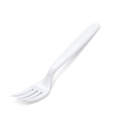 Vidlička (PP) opakovane použiteľná biela 18,5cm [50 ks]