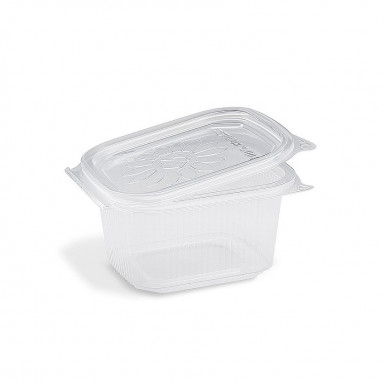 Miska (PP) Ripboxx Tiny s viečkom priehľadná 375ml [50 ks]