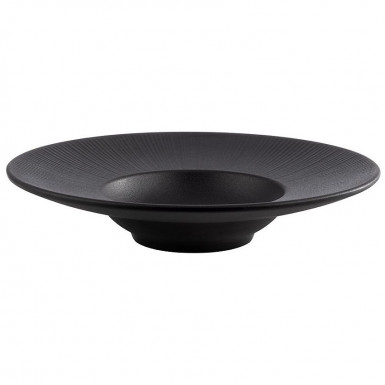Tanier NERO Ø 29 cm, výška: 6 cm, 0,30 l melamin, farba čierna vnútro Ø 14 cm