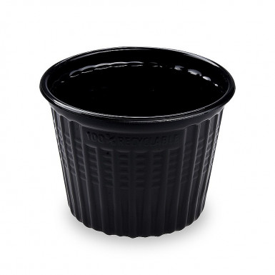 Miska (PP) Reware Snack opakovane použiteľná čierna Ø115mm 520ml [25 ks]