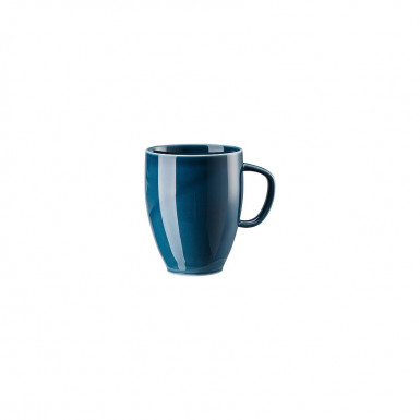 Hrnček s uškom Junto Ocean Blue 0,38 lt porcelán modrý