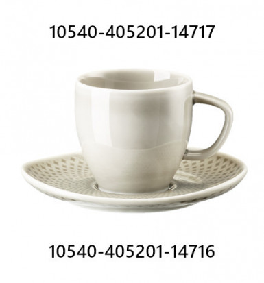 Šálka espresso Junto Pearl Grey 0,08 lt porcelán perleťovo sivý