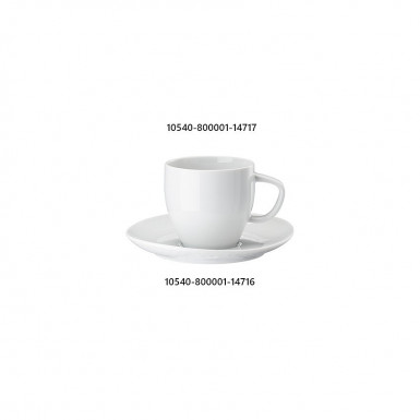 Šálka espresso Junto 0,08 l porcelán biely