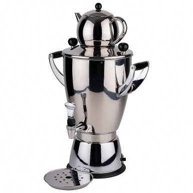 Samovar 6 lt set s odkvapávačom a konvicou 1,1 lt, 35x21cm, výška:58 cm, nerez/polyamid, 230V, 1800W