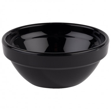 Miska FRIENDLY BOWL Ø10cm, výška:4,5cm, 0,15lt melamín, farba čierna recyklovaný materiál