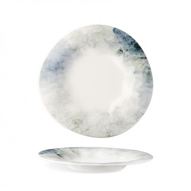 Tanier FLAMENCO OCEAN 32 cm plytký, relief farba biela