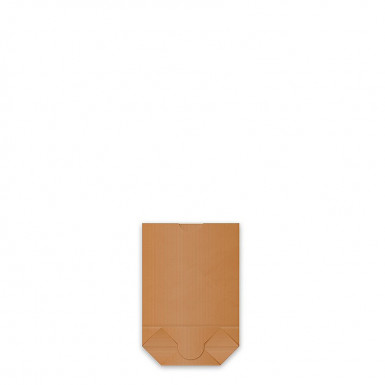 Papierový sáčok s 65mm krížovým dnom kraft 17 x 26 cm `1kg` [1000 ks]