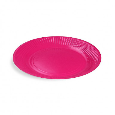 Papierový tanier (FSC Mix) fuchsia Ø23cm [10 ks]