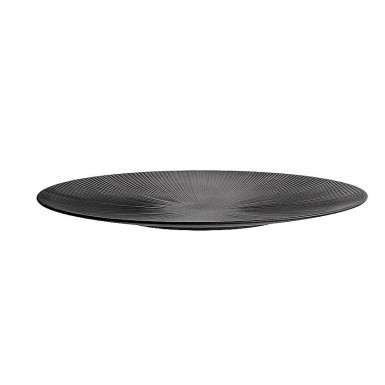 Podnos NERO servírovací Ø 50 cm, výška: 3,5 cm, melamin, farba čierna
