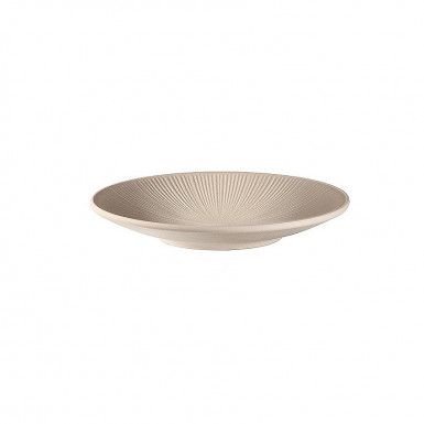 Tanier NERO Ø 21 cm, výška: 3 cm, melamin, farba béžová
