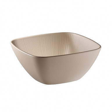 Miska NERO 25  x 25 cm, výška: 11 cm, 3,5 l melamin, farba béžová