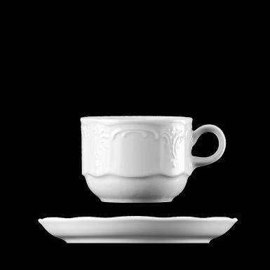 Šálka BELLEVUE 15cl/7,6 cm, farba biela