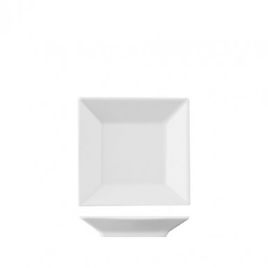 Tanier ACTUAL 9 x 9 cm plytký štvorhranný biely