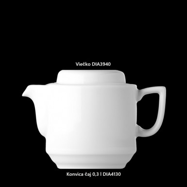 Konvica DIANA 0,3 l čaj biela + Viečko biele