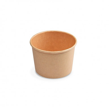 Papierová miska (PAP/PE) kraft Ø90mm 250ml [50 ks]