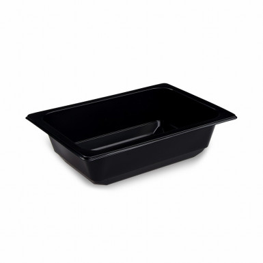 Miska (PP) hranatá černá 178 x 127 x 50 mm 600ml [100 ks]